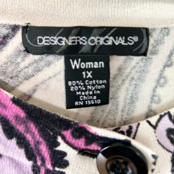 Vintage designers originals cardigan sweater woman size xlarge - Picture 4 of 4